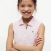 Ärmelloses Plissee-Polo-Kleid für Kinder