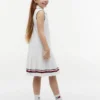 Ärmelloses Plissee-Polo-Kleid für Kinder