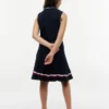 Ärmelloses Plissee-Polo-Kleid für Kinder