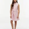 Ärmelloses Shirtkleid mit Gürtel für Kinder Ärmelloses Shirtkleid mit Gürtel für Kinder