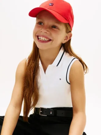 Ärmelloses Stretch-Polo für Kinder