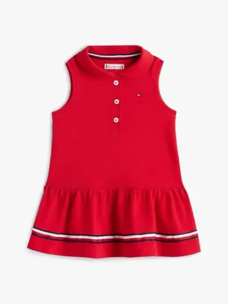 Ärmelloses Stretch-Polokleid für Babys