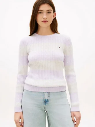 Rugby-Streifen-Strickpullover