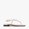 Sandalen aus Leder mit Metallic-Akzenten Sandalen aus Leder mit Metallic-Akzenten