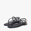 Sandalen aus Leder mit Metallic-Akzenten Sandalen aus Leder mit Metallic-Akzenten
