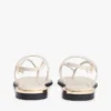 Sandalen aus Leder mit Metallic-Akzenten Sandalen aus Leder mit Metallic-Akzenten