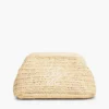 Script Monogram Raffia Clutch Script Monogram Raffia Clutch