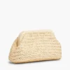 Script Monogram Raffia Clutch Script Monogram Raffia Clutch