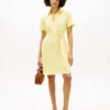 Shirtkleid aus Leinen-Baumwoll-Mischung mit Gürtel Shirtkleid aus Leinen-Baumwoll-Mischung mit Gürtel