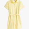 Shirtkleid aus Leinen-Baumwoll-Mischung mit Gürtel Shirtkleid aus Leinen-Baumwoll-Mischung mit Gürtel