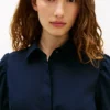 Shirtkleid mit Puffärmeln und Gürtel Shirtkleid mit Puffärmeln und Gürtel
