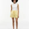Shorts aus Leinen-Baumwoll-Mischung