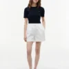 Shorts aus Leinen-Baumwoll-Mischung
