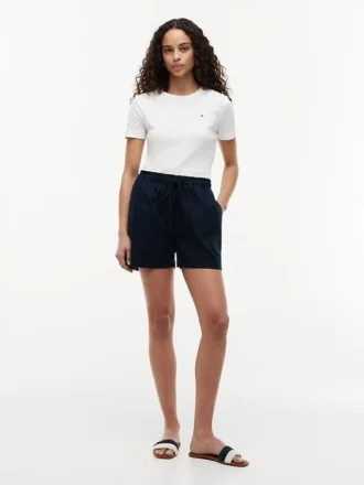 Shorts aus Leinen-Baumwoll-Mischung