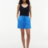 Shorts aus Leinen-Baumwoll-Mischung
