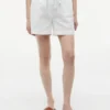 Shorts aus Leinen-Baumwoll-Mischung