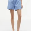 Shorts aus Leinen-Baumwoll-Mischung