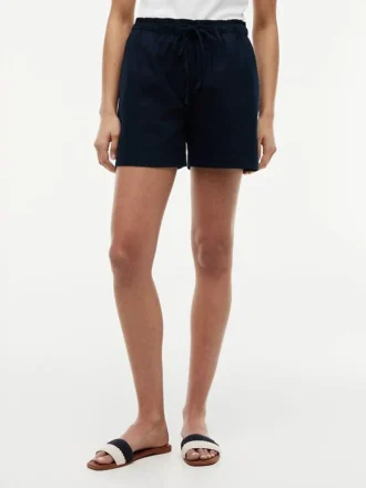 Shorts aus Leinen-Baumwoll-Mischung