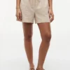 Shorts aus Leinen-Baumwoll-Mischung