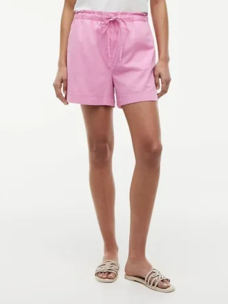 Shorts aus Leinen-Baumwoll-Mischung