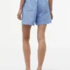 Shorts aus Leinen-Baumwoll-Mischung