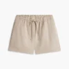 Shorts aus Leinen-Baumwoll-Mischung