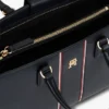 Signature Stripe Satchel Bag
