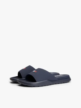 Slide-Sandale mit Flaggenlogo