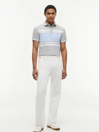 slim fit block stripe stretch piqu polo 2 4 330x440 - Slim Fit Block Stripe Stretch Piqu&eacute;-Polo