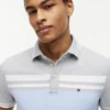 Slim Fit Block Stripe Stretch Piqué-Polo Slim Fit Block Stripe Stretch Piqué-Polo