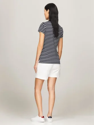 Slim Fit gestreiftes Stretch-Baumwoll-Polo