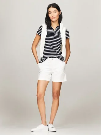 Slim Fit gestreiftes Stretch-Baumwoll-Polo