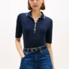 Slim Fit Kurzarm-Polo mit Zierstreifen Slim Fit Kurzarm-Polo mit Zierstreifen