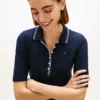 Slim Fit Kurzarm-Polo mit Zierstreifen Slim Fit Kurzarm-Polo mit Zierstreifen
