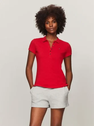 Slim-Fit-Polo aus Stretch-Baumwolle