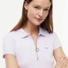 Slim-Fit-Polo mit Reißverschluss