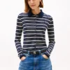 Slim Fit Polo-Strickjacke aus Woll-Seiden-Mischung Slim Fit Polo-Strickjacke aus Woll-Seiden-Mischung