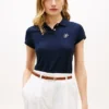 Slim Fit Script Monogram Stretch Polo Slim Fit Script Monogram Stretch Polo
