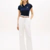 Slim Fit Script Monogram Stretch Polo Slim Fit Script Monogram Stretch Polo