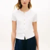 Slim-Fit-T-Shirt mit Knöpfen Slim-Fit-T-Shirt mit Knöpfen