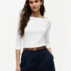 Slim-Fit-T-Shirt mit U-Boot-Ausschnitt Slim-Fit-T-Shirt mit U-Boot-Ausschnitt