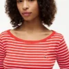 Slim-Fit-T-Shirt mit U-Boot-Ausschnitt Slim-Fit-T-Shirt mit U-Boot-Ausschnitt