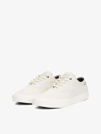 Sneaker aus Canvas mit geprägtem Logo