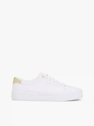 Sneaker aus Canvas mit Metallic-Akzenten