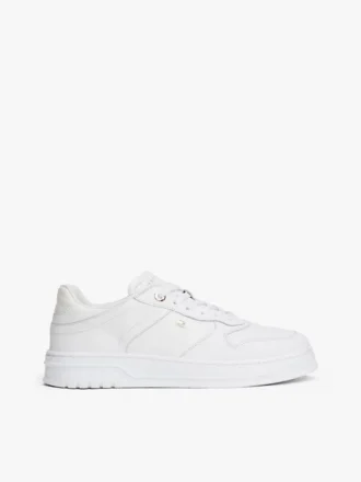 Sneaker aus glattem Leder mit Cupsole