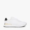 Sneaker aus Leder mit Metallic-Akzenten