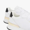 Sneaker aus Leder mit Metallic-Akzenten