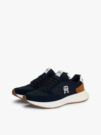 Sneaker aus Wildleder-Mix
