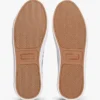 Sneaker im Court-Stil mit Metallic-Logo und genarbter Oberfläche Sneaker im Court-Stil mit Metallic-Logo und genarbter Oberfläche