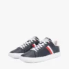 Sneaker mit gestreifter Ledersohle